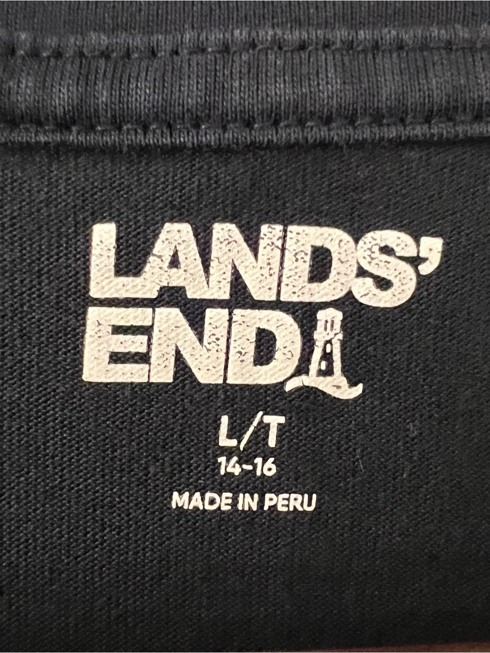 4 Lands' End Long-Sleeved V-Neck Tees - Black/Red/Navy/Purple - Picture 7 of 12